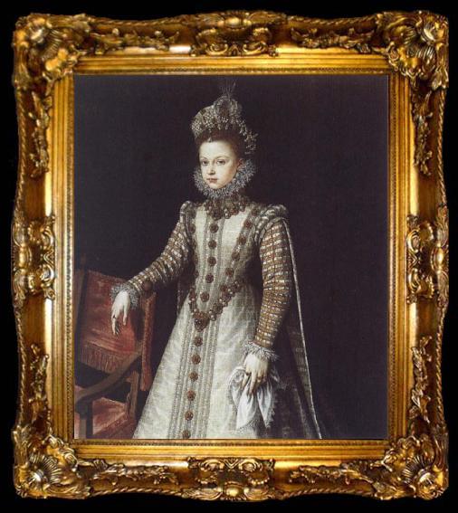 framed  SANCHEZ COELLO, Alonso The Infanta Isabella Clara Eugenia, ta009-2